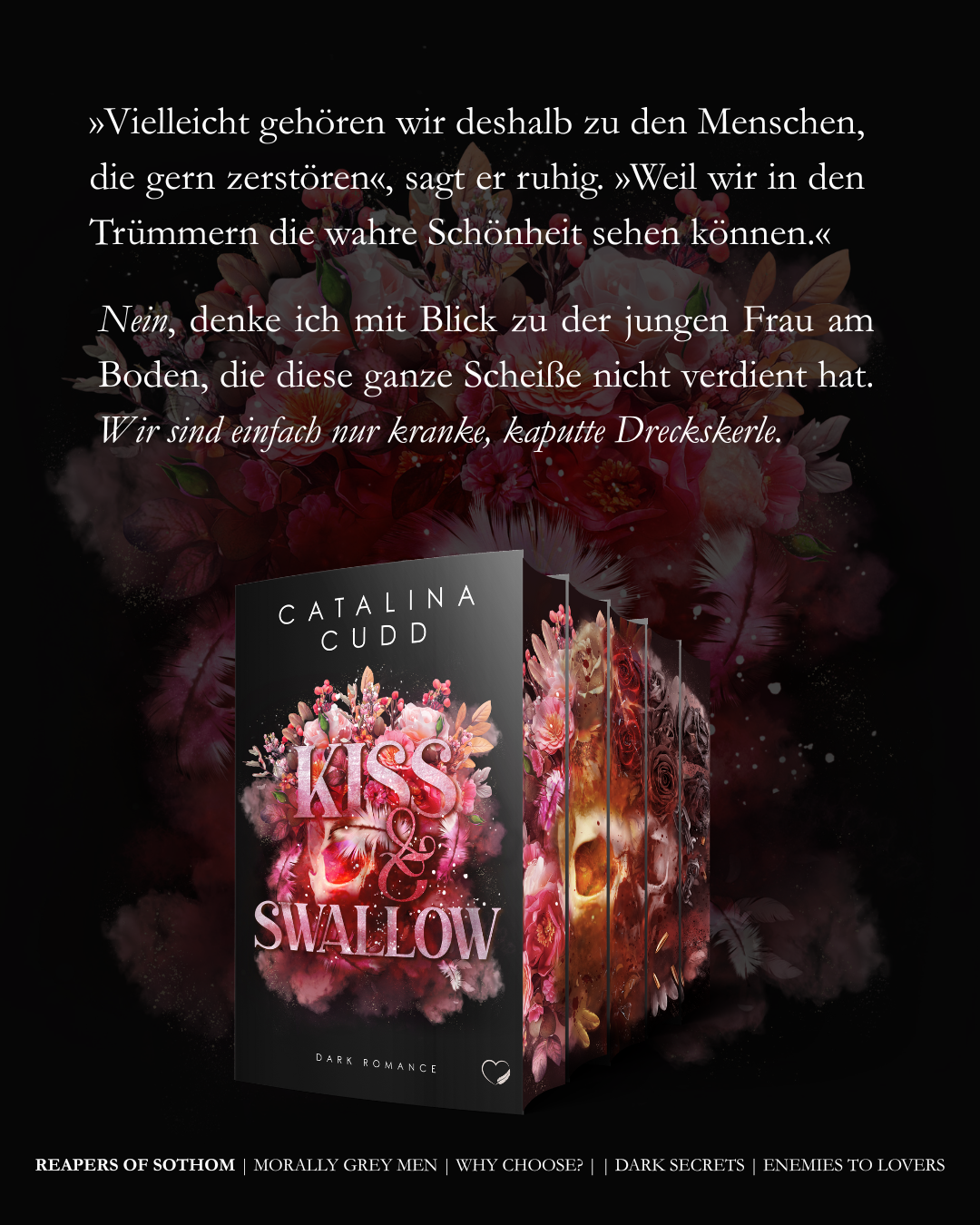 Dark Thriller Romance, Enemies to Lovers, Reverse Harem, He falls first